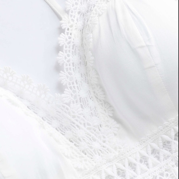 🤍Solid Lace Trim Dress🤍 - Picture 4 of 4